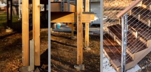high end deck post and beam